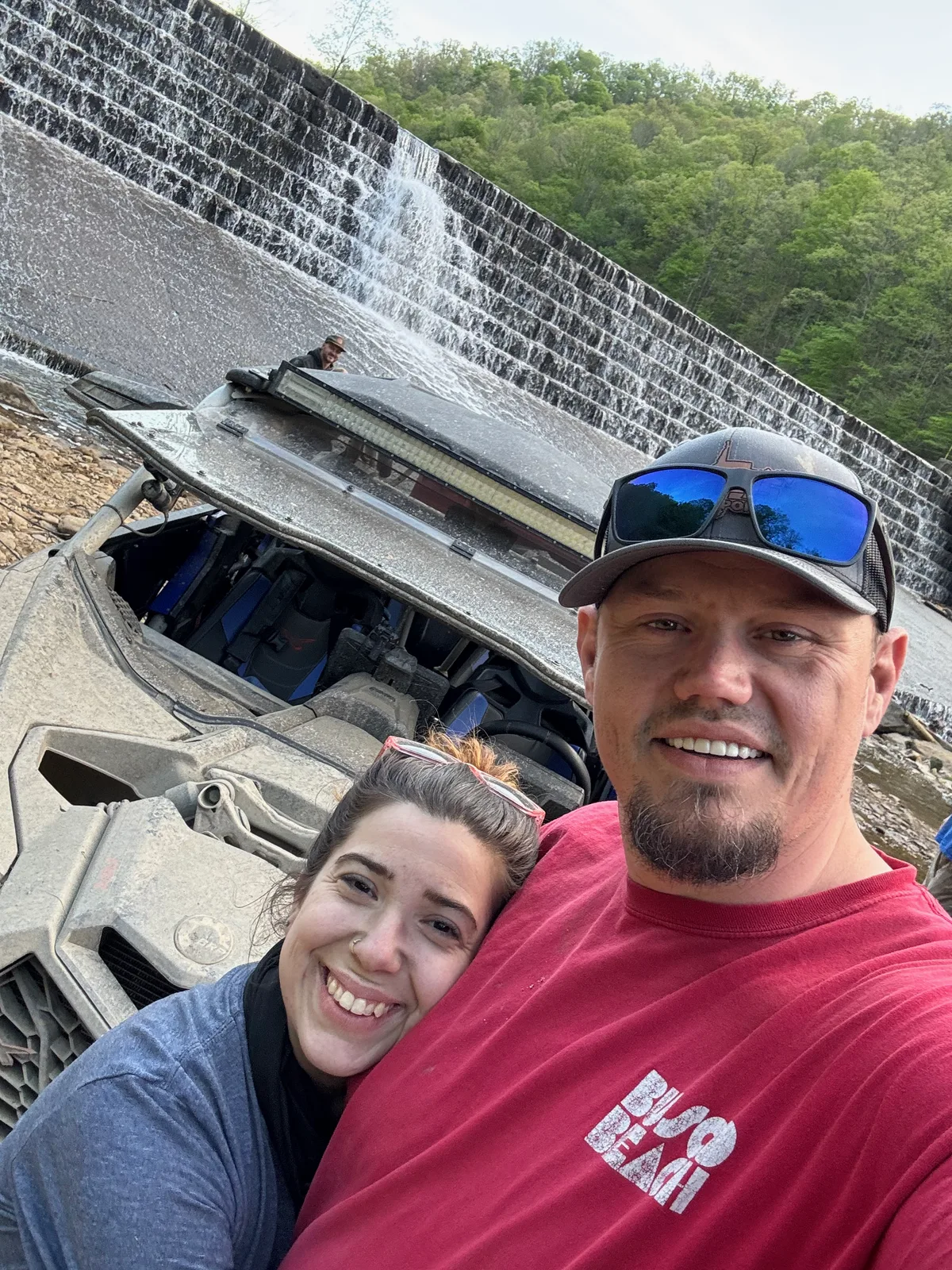 A UTV ride in motion